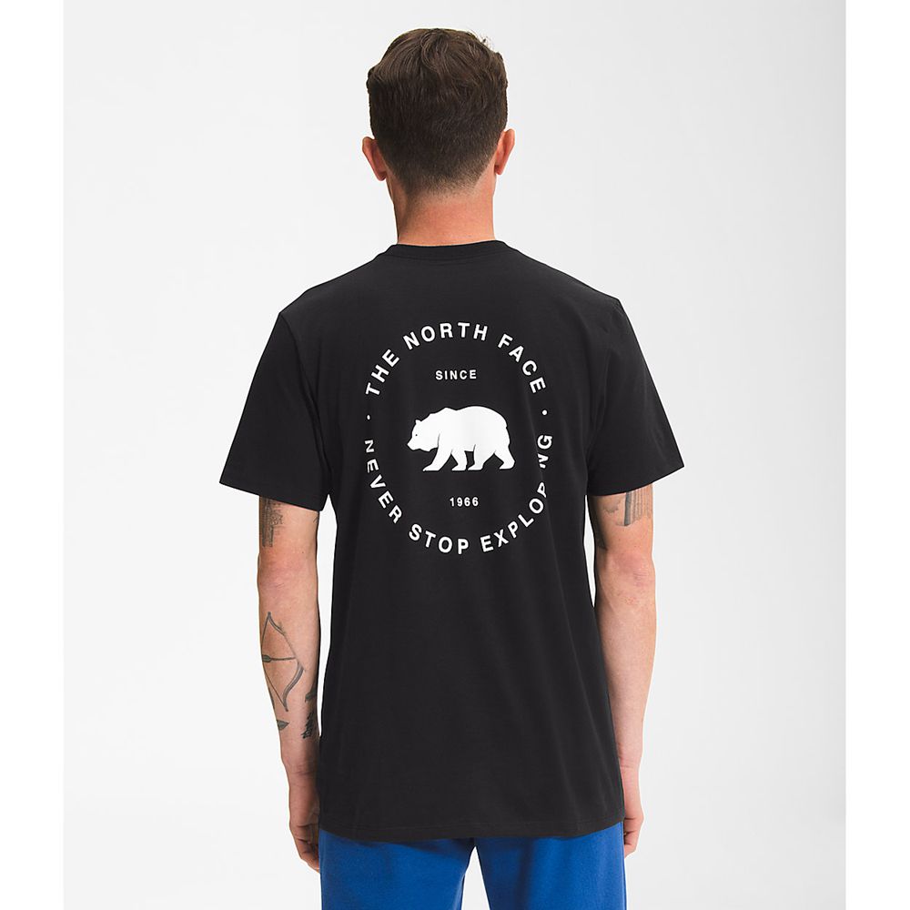 The North Face T-Shirts Mens Australia - The North Face Short Sleeve Bear Nse Black (AWN-954678)